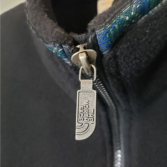 North Face Fleece Zip Up Vest Retro style Collar Trim/Accent Women's Large - Picture 6 of 14